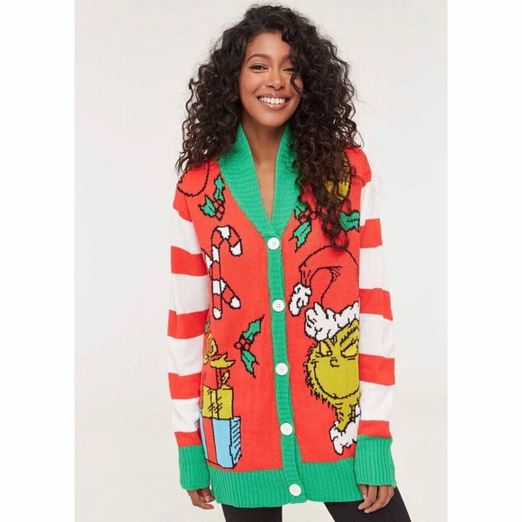 Hot Topic | Sweaters | Nwt How The Grinch Stole Christmas Women Cardigan |  Poshmark